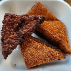 Panda Bistro - Immolated shrimp toast.