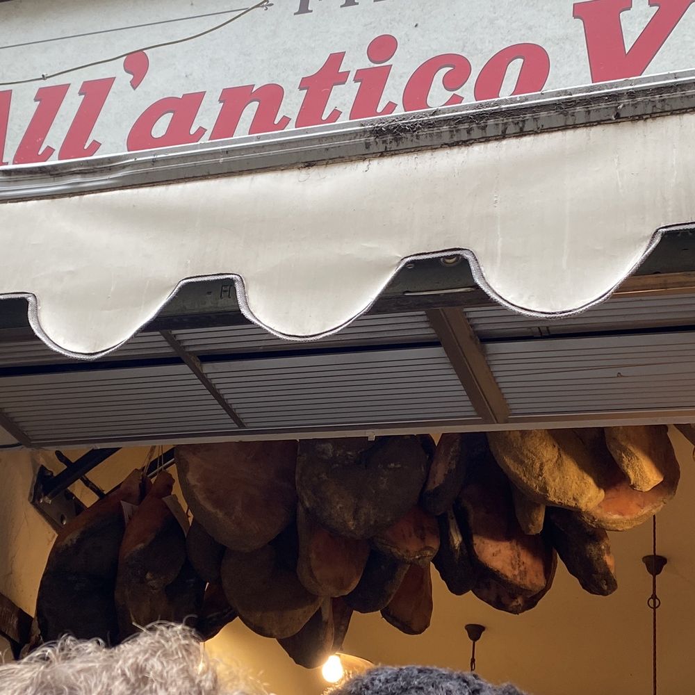 All'Antico Vinaio - Hanging cured meats - Sandwiches Near Me - Florence, FI