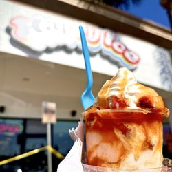 Happy Ice - Limited time item. Secret menu, Peach Sundae.