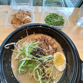 Ramen 930 - Black garlic ramen, seaweed salad, takoyaki - Ramen Near Me - Salt Lake City, Utah