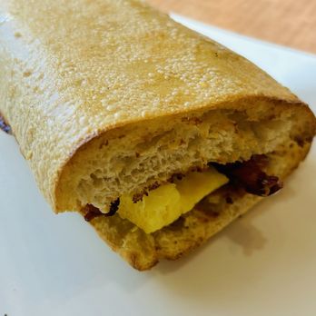 Panera Bread - Egg & Bacon on ciabatta bread.  It was good. - Sandwiches Near Me - Victorville, California