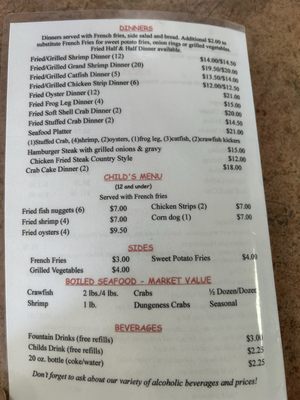 Menu photo 2 Pelican's On the Bayou New Iberia, LA Menu photo 2 Pelican's On the Bayou New Iberia, LA