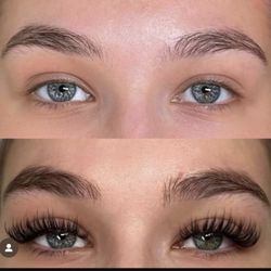 Lash Republic - Before and after volume lash extensions