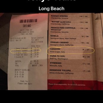 Tokyo Wako - Be sure to check your ticket. - Sushi Bars Near Me - Long Beach, California Tokyo Wako - Be sure to check your ticket. - Sushi Bars Near Me - Long Beach, California