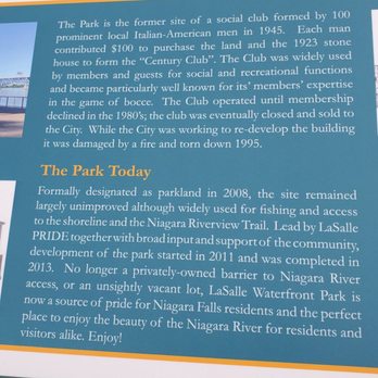 Lasalle Waterfront Park - Part 2 on the info - Parks Near Me - Niagara Falls, New York