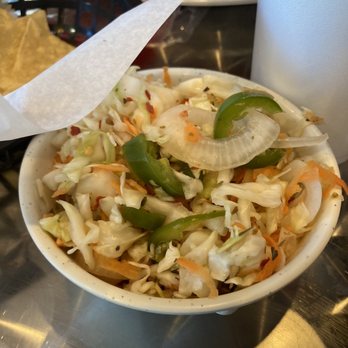 Las Maria’s Restaurant - The curtido was fantastic! - Salvadoran Near Me - Plano, Texas