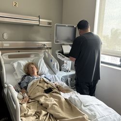 Corona Regional Medical Center - Echo tech . Did not want to post face without permission , but give him some kind of recognition so you had an idea who he was .