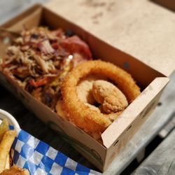 Bigfoot Burgers - Little Foot Burger ($18) comes partly assembled in a box!