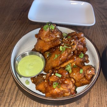 MOFU Shoppe - MOFU Wings (7 Count) Woo Sauce - Asian Fusion Near Me - Raleigh, North Carolina MOFU Shoppe - MOFU Wings (7 Count) Woo Sauce - Asian Fusion Near Me - Raleigh, North Carolina