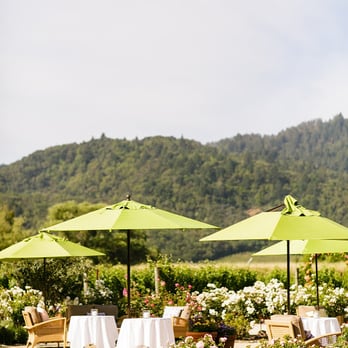 Brix - Garden reception area - New American Near Me - Napa, California