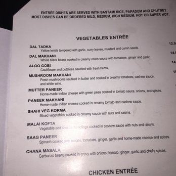 Bombay Darbar - Veg entries - Indian Near Me - Miami, Florida