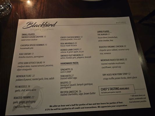 Menu photo 7 Blackbird Kitchen And Cocktails Wantagh, NY Menu photo 7 Blackbird Kitchen And Cocktails Wantagh, NY