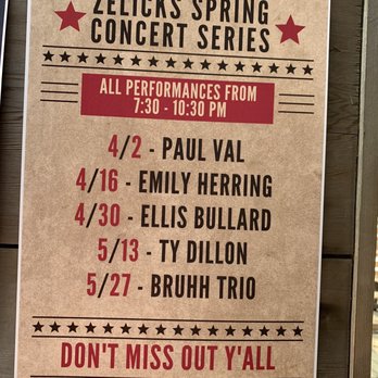 Zelicks - Music lineup - Bars Near Me - San Marcos, Texas