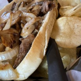 Yummy cheesesteak!