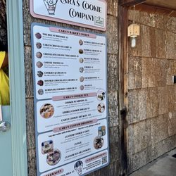 Cara's Cookie Company - Menu
