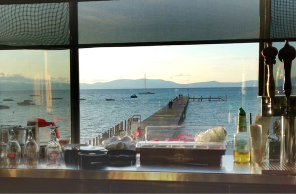 Boathouse on the Pier by null