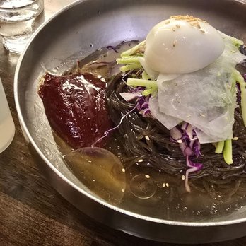 Moobongri Soondae - Spicy Cold Noodles (Bibimnaengmyeon) - Korean Near Me - San Gabriel, California
