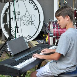 The Ghost Note Drum Shop & Music School - Open House Show & Tell piano performance - THE (GHOST) NOTE MUSIC SCHOOL Denton, TX