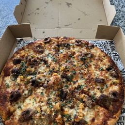 Achari Lamb Kabob Pizza
