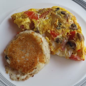 Cafe Aroma - Omelet of the day: tomato, mushroom, prosciutto, mozzarella - Italian Near Me - Idyllwild, California Cafe Aroma - Omelet of the day: tomato, mushroom, prosciutto, mozzarella - Italian Near Me - Idyllwild, California