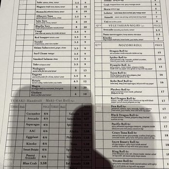 Nozomi - Menu April 2023 - Sushi Bars Near Me - Denver, Colorado Nozomi - Menu April 2023 - Sushi Bars Near Me - Denver, Colorado