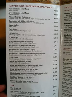 Menu photo 4 Café Gloriette Vienna, 9 Menu photo 4 Café Gloriette Vienna, 9