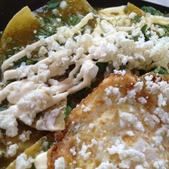Los Chilangos - Chilequiles with over easy egg!! Delicious :) - Mexican Near Me - Olivehurst, California