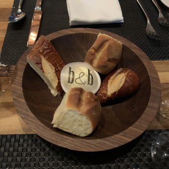 Black and Blue Steak and Crab - Pretzel bread/ dinner rolls - Seafood Near Me - Albany, New York