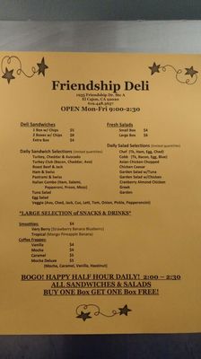 Menu photo 4 Executive Friendship Deli El Cajon, CA Menu photo 4 Executive Friendship Deli El Cajon, CA