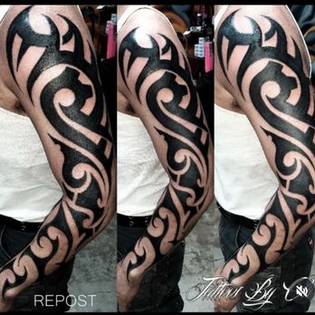 Oso's Tattoo Studio - Deep black custom Tribal - Tattoo Near Me - Hendersonville, North Carolina Oso's Tattoo Studio - Deep black custom Tribal - Tattoo Near Me - Hendersonville, North Carolina