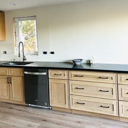 NGY Group San Leandro - Long run of NGY base cabinets + 36" drawers