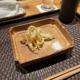 Ice fish tempura