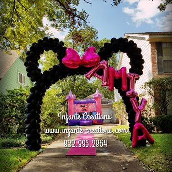 Infante Creations Balloon Decor - Minnie mouse arch - Balloon Services Near Me Infante Creations Balloon Decor - Minnie mouse arch - Balloon Services Near Me
