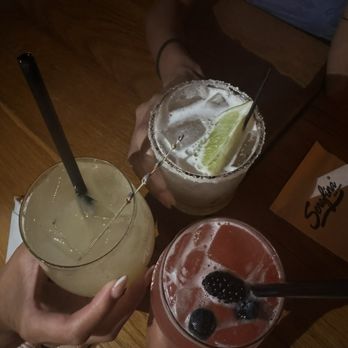 Serafina - Hugo spritz (requested and bartender was able to make!), serafina champagne, and classic margarita - Italian Near Me - San Juan, Puerto Rico
