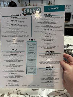 Menu photo 2 Barrio Modern Mexican Cuisine Madison, AL Menu photo 2 Barrio Modern Mexican Cuisine Madison, AL