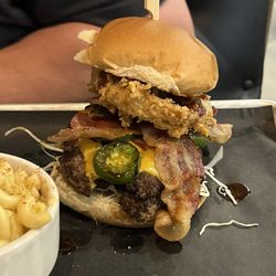 The Roadhouse - BBQ Bacon Burger with jalapeños