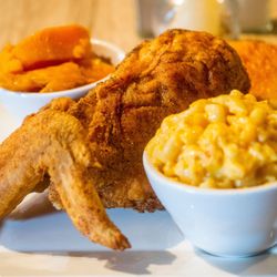 Park Vue Soul Food - Chicken Breast and Wing  served with two sides $17.