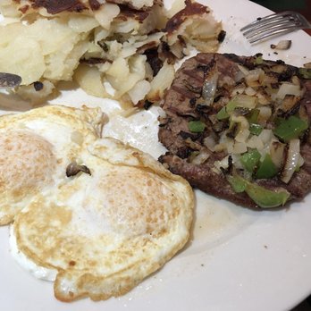 Maple N Jams Cafe - "Chopped" steak and onions and peppers - American Near Me - Burbank, Illinois