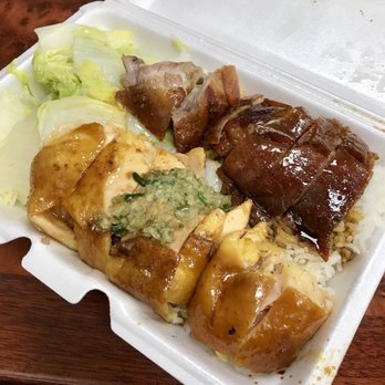 Kam Man Food - Double BBQ meat combo over rice - Soy sauce chicken and duck - International Grocery Near Me - Edison, New Jersey Kam Man Food - Double BBQ meat combo over rice - Soy sauce chicken and duck - International Grocery Near Me - Edison, New Jersey