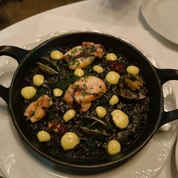 Crevette - Arroz negro with saffron squid and Manila clam - Seafood Near Me - New York, New York