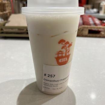 Cha Redefine - Osmanthus Chappuccino with mochi - Tea Rooms Near Me - Costa Mesa, California Cha Redefine - Osmanthus Chappuccino with mochi - Tea Rooms Near Me - Costa Mesa, California