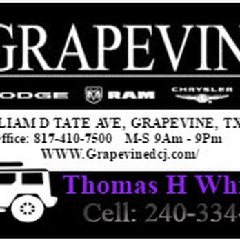 Grapevine Dodge Chrysler Jeep - I Love My Customers... CALL 240-334-7244 #THOMASHWHITEHEAD #GRAPEVINE #TEXAS #CHRYSLER #JEEP #DODGE #RAM #CARS #TRUCKS #VANS #SUV #NEWCARS - Car Dealers Near Me - Grapevine, Texas