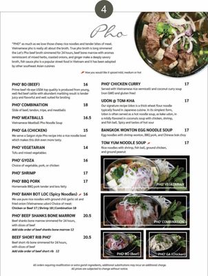 Menu photo 5 Let‘s Pho 2 San Fernando Valley, CA