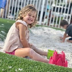 Camp Margaritaville RV Resort and Cabana Cabins - Sand pit in back play area
