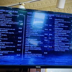 Electric Brew - Food menu