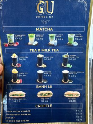 Menu photo 1 Gu Coffee & Tea Roseville, CA Menu photo 1 Gu Coffee & Tea Roseville, CA
