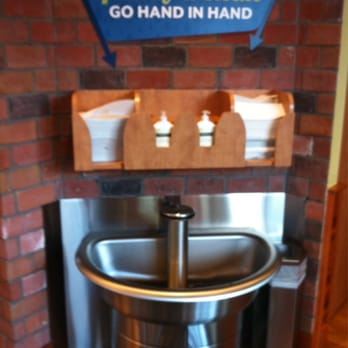 PDQ Chicken - Customer hand washing station - Salad Near Me - Pompano Beach, Florida