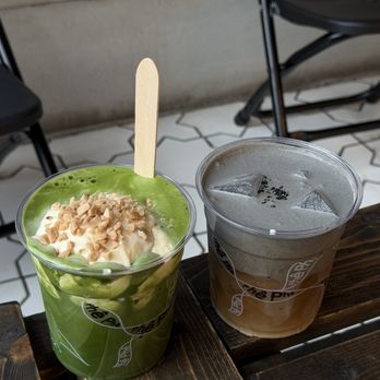 Phe - Banana Pudding Matcha and Black Sesame Latte - Coffee & Tea Near Me - Seattle, Washington Phe - Banana Pudding Matcha and Black Sesame Latte - Coffee & Tea Near Me - Seattle, Washington