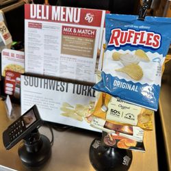 Many of the sandwiches come with the side of a bag of chips if you like that kind of thing
