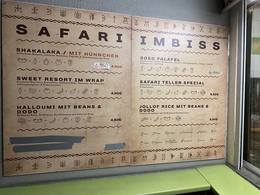 Menu photo 1 Safari Imbiss Berlin, BE